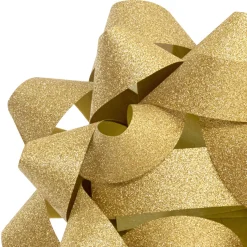 4.6" Sparkling Gold Gift Bow