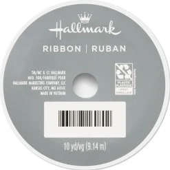 0.6" Sparkly Blue Ribbon, 30'