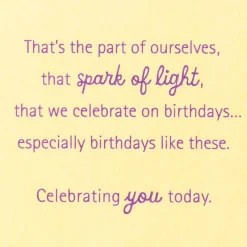 Spark of Light 60th Birthday Card