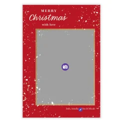Speckled Campfire Mug Flat Christmas Photo Card