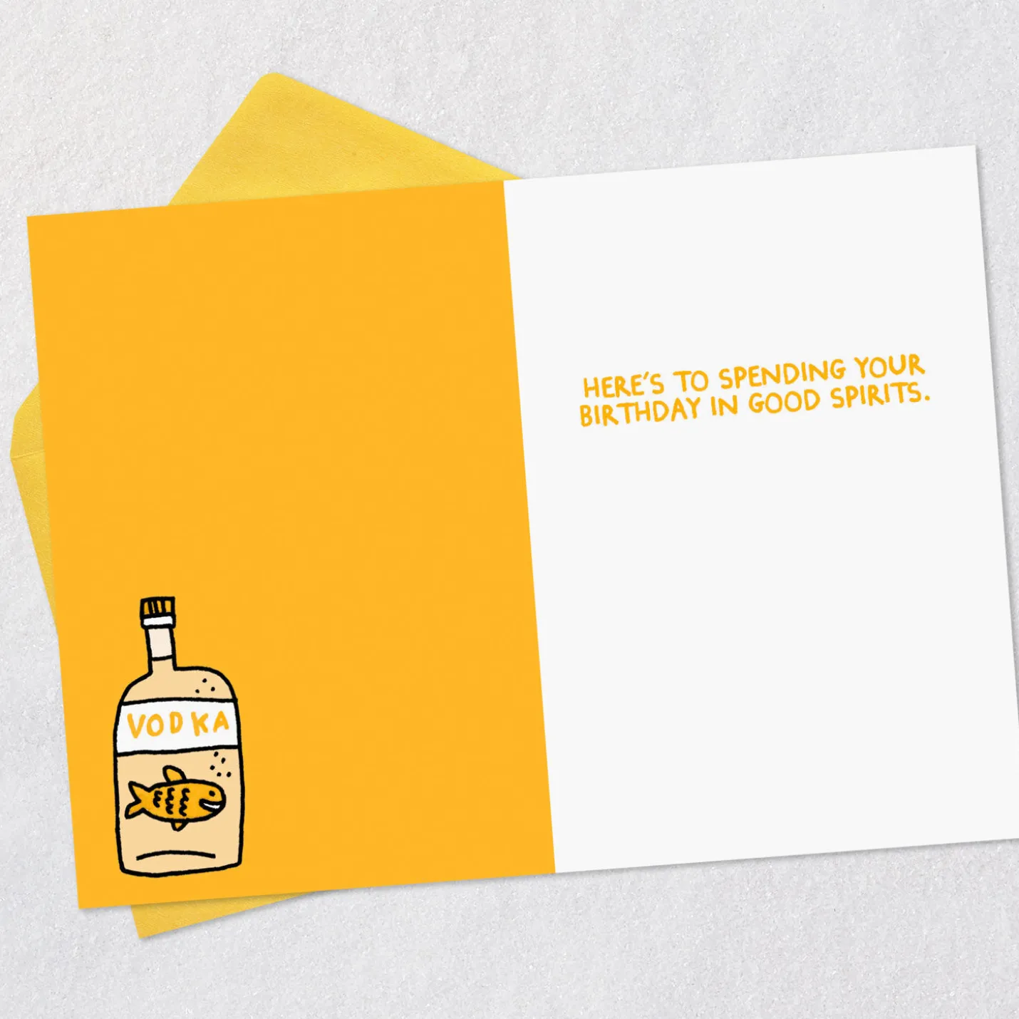 Spend Your Day in Good Spirits Funny Birthday Card