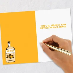 Spend Your Day in Good Spirits Funny Birthday Card