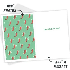 Spicy Hot Sauce Fun Custom Card
