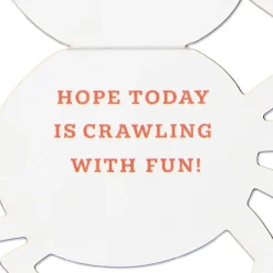 Spider in Web Paper Craft Halloween Card With Mini Card