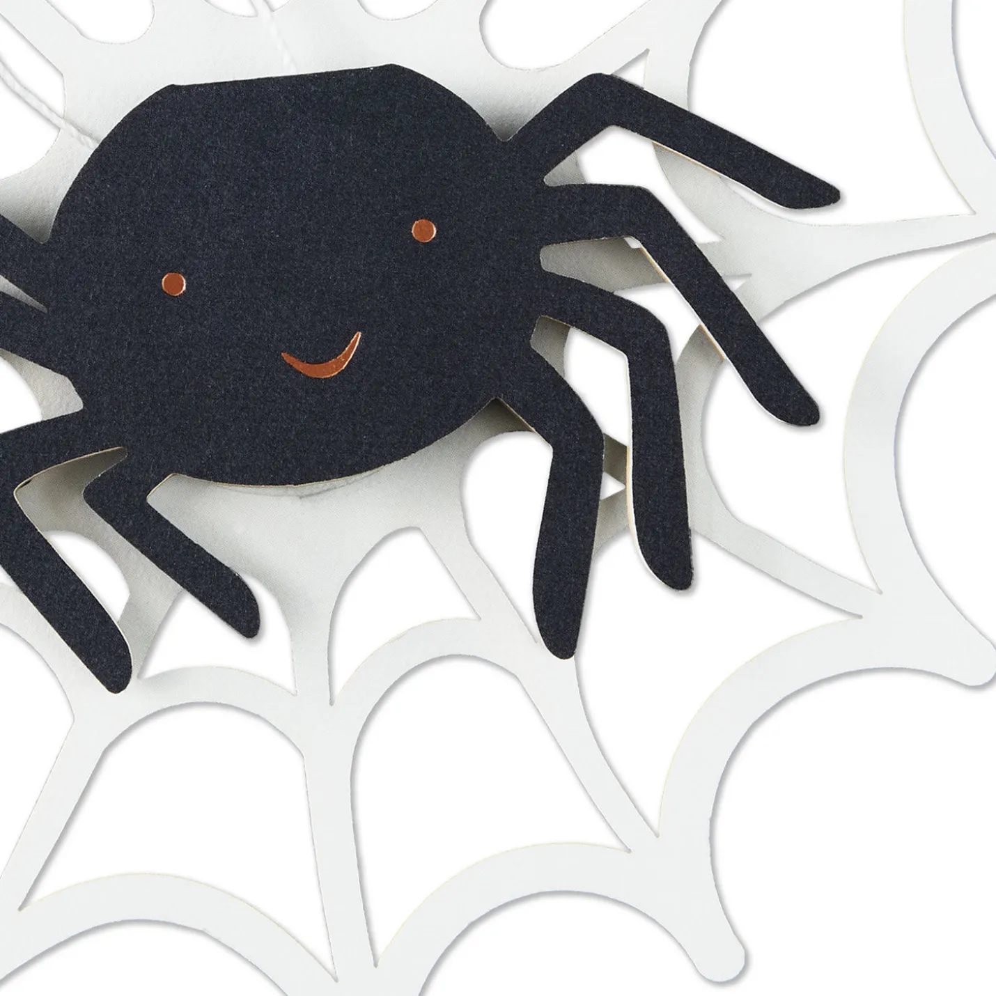 Spider in Web Paper Craft Halloween Card With Mini Card