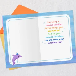 Splash and Sparkle Birthday Card for Girl