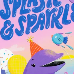 Splash and Sparkle Birthday Card for Girl