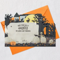 Spooky Haunted House 3D Pop-Up Halloween Card