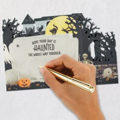Spooky Haunted House 3D Pop-Up Halloween Card