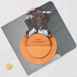 Spooky Spinning Graveyard Musical 3D Pop-Up Halloween Card With Motion