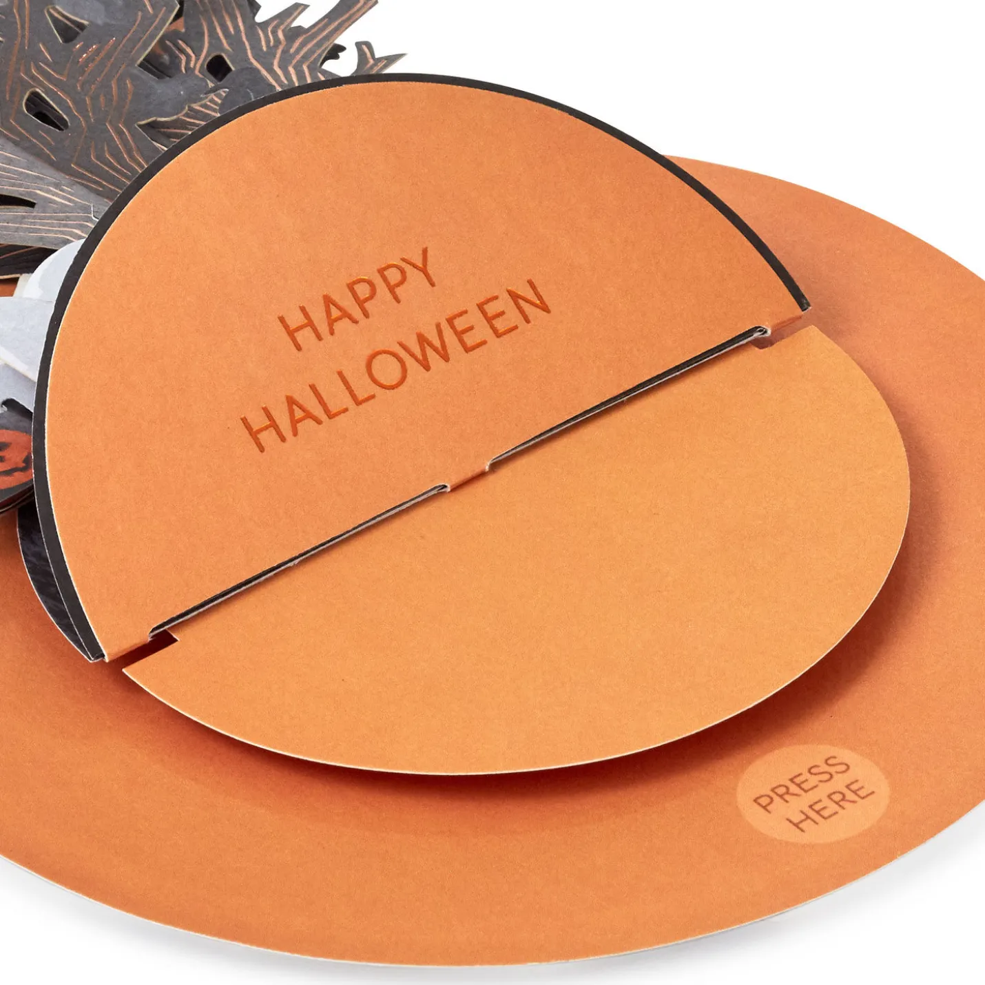 Spooky Spinning Graveyard Musical 3D Pop-Up Halloween Card With Motion