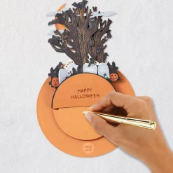 Spooky Spinning Graveyard Musical 3D Pop-Up Halloween Card With Motion