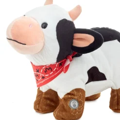 Spotted Cow in Boots Plush With Sound and Motion, 9"