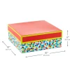 10" Square Colorful Dots Gift Box