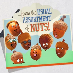 Squirrel and Nuts Funny Pop-Up Boss's Day Card From All