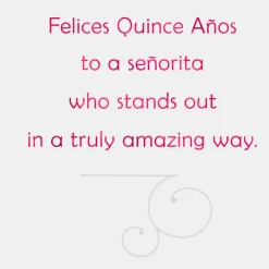 Stand-Out Señorita Quinceañera Card