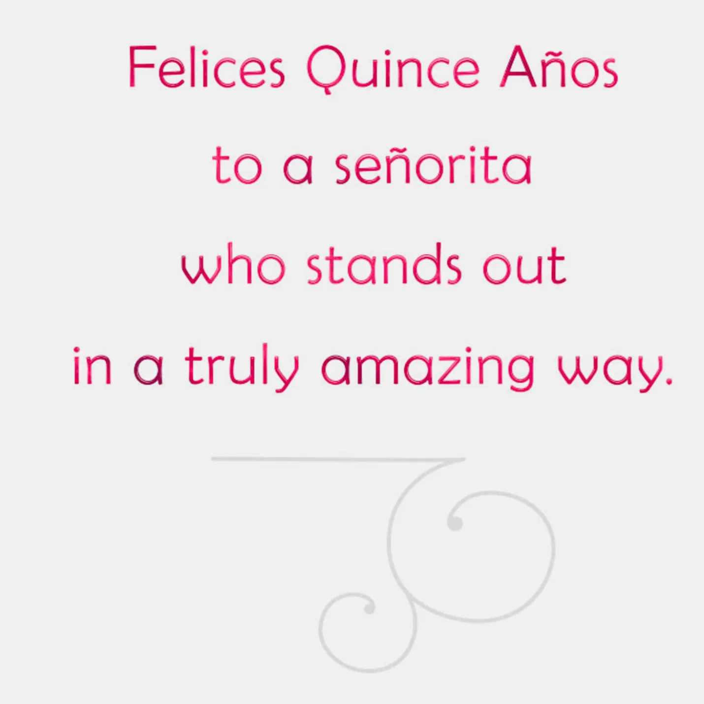 Stand-Out Señorita Quinceañera Card