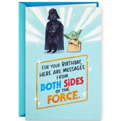 Star Wars™ Both Sides of the Force Funny Birthday Card With Mini Cards