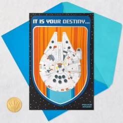 Star Wars™ Millennium Falcon™ Galactically Great Birthday Card With Fold-Out Poster
