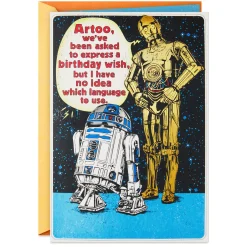 Star Wars™ R2-D2™ and C-3PO™ Droid Tune Funny Musical Birthday Card