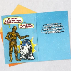 Star Wars™ R2-D2™ and C-3PO™ Droid Tune Funny Musical Birthday Card