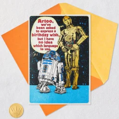 Star Wars™ R2-D2™ and C-3PO™ Droid Tune Funny Musical Birthday Card