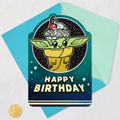Star Wars: The Mandalorian™ Grogu™ Kind, Smart and Sweet Birthday Card for Kids