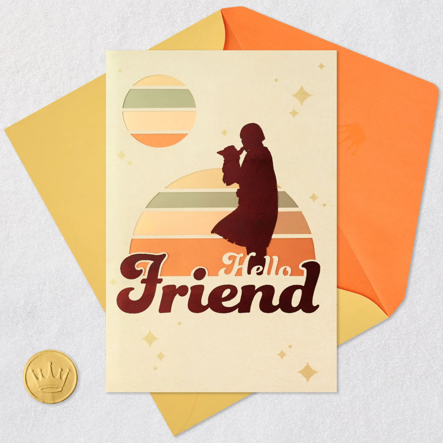 Star Wars: The Mandalorian™ and Grogu™ Happy Day Birthday Card for Friend