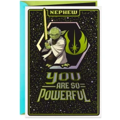 Star Wars™ Yoda™ Force for Good Birthday Card for Nephew