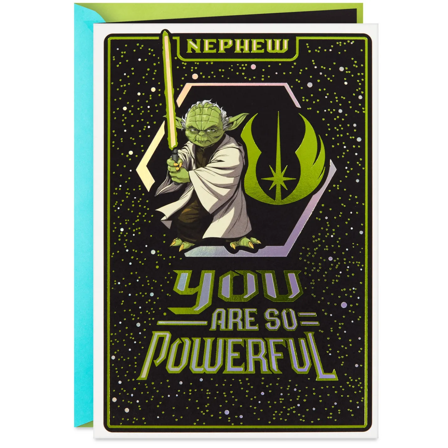 Star Wars™ Yoda™ Force for Good Birthday Card for Nephew