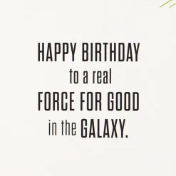 Star Wars™ Yoda™ Force for Good Birthday Card for Nephew