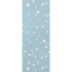Stars on Pale Blue Tissue Paper, 6 Sheets