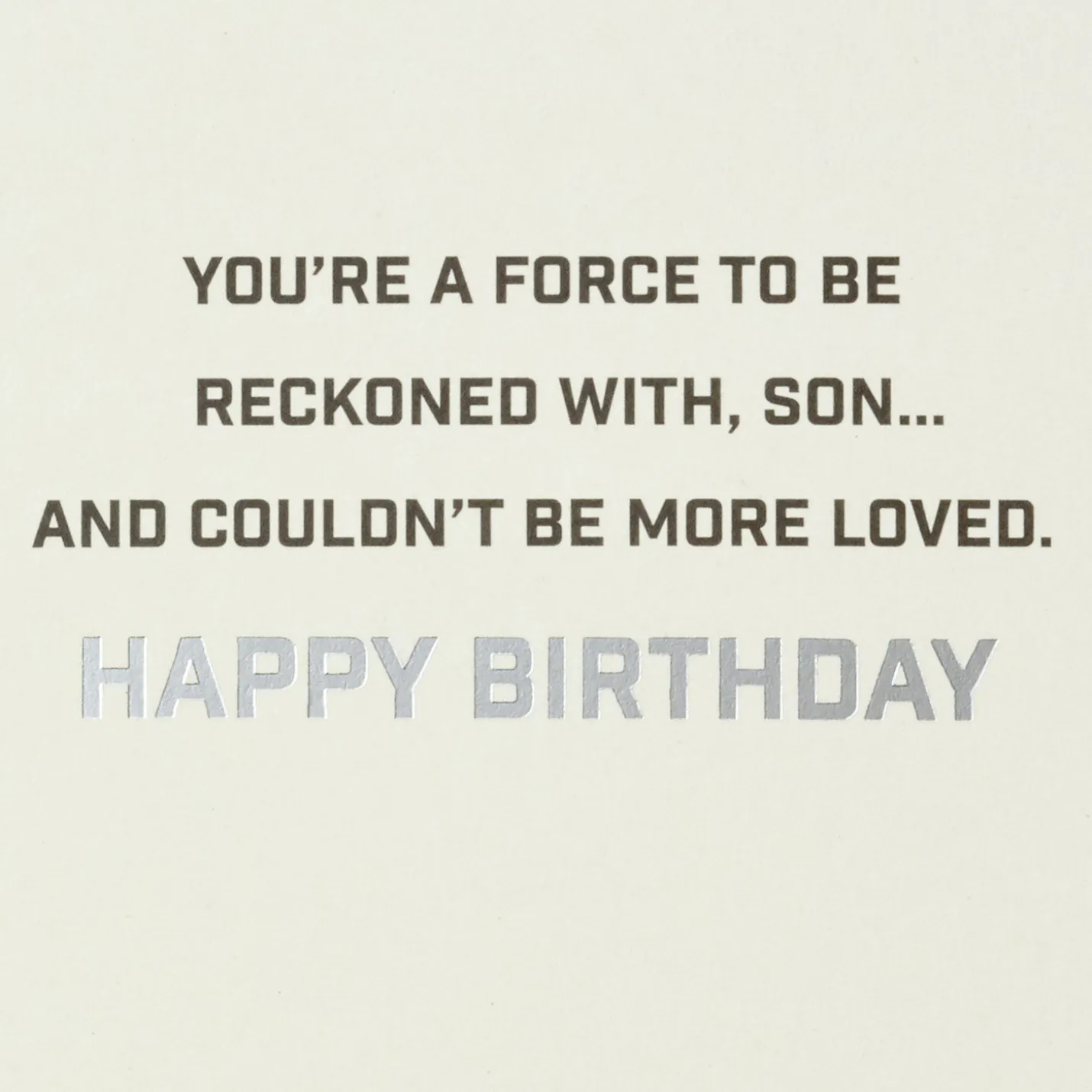 Star Wars™ A Force to Be Reckoned With Birthday Card for Son