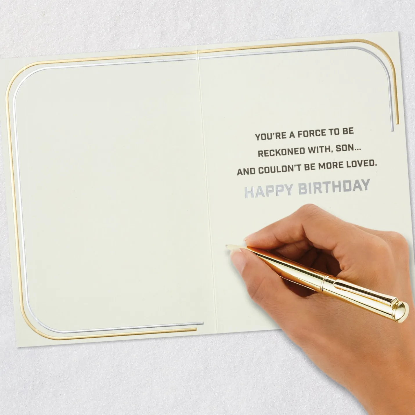 Star Wars™ A Force to Be Reckoned With Birthday Card for Son