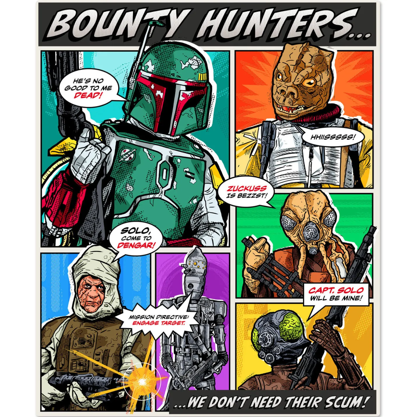 Star Wars™ Bounty Hunters Throw Blanket, 50x60