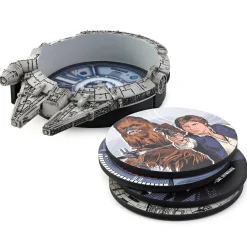 Star Wars™ Coasters in Sculpted Millennium Falcon™ Holder