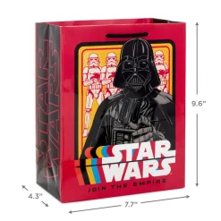 9.6" Star Wars™ Darth Vader™ and Stormtroopers™ Medium Gift Bag