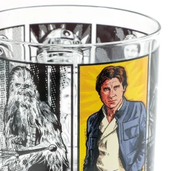 Star Wars™ Han Solo™ and Princess Leia™ Drinking Glasses, Set of 2