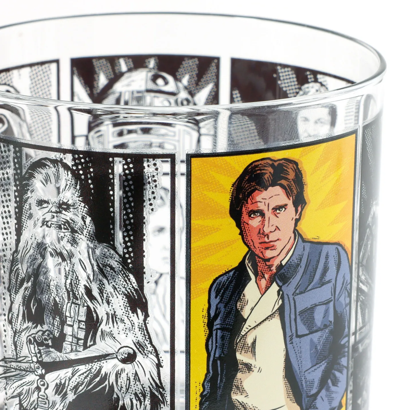 Star Wars™ Han Solo™ and Princess Leia™ Drinking Glasses, Set of 2