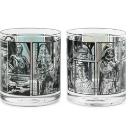 Star Wars™ Han Solo™ and Princess Leia™ Drinking Glasses, Set of 2