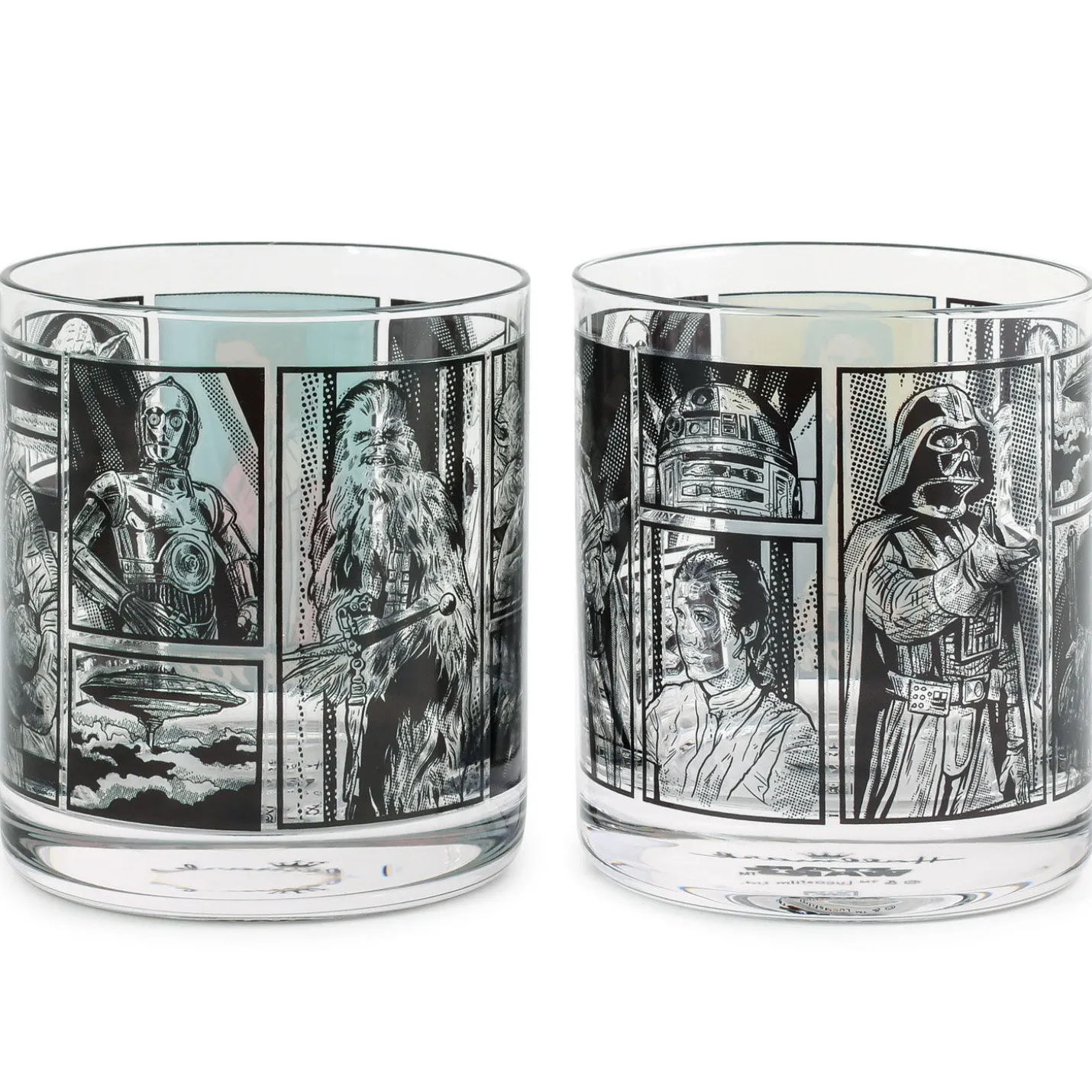 Star Wars™ Han Solo™ and Princess Leia™ Drinking Glasses, Set of 2