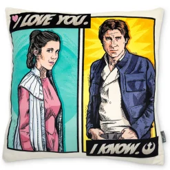 Star Wars™ Han Solo™ and Princess Leia™ Pillow With Sound