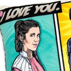 Star Wars™ Han Solo™ and Princess Leia™ Pillow With Sound