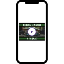 Star Wars: The Mandalorian™ Cutest in the Galaxy Custom Birthday Card
