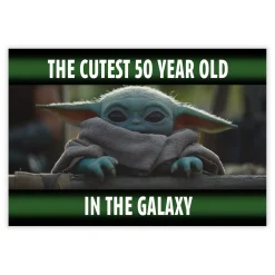 Star Wars: The Mandalorian™ Cutest in the Galaxy Custom Birthday Card