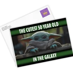 Star Wars: The Mandalorian™ Cutest in the Galaxy Custom Birthday Card
