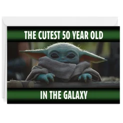 Star Wars: The Mandalorian™ Cutest in the Galaxy Custom Birthday Card