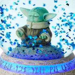 Star Wars: The Mandalorian™ Grogu™ in Meditation Snow Globe With Light and Sound