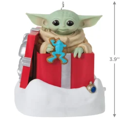 Star Wars: The Mandalorian™ Grogu™ Greetings Ornament With Sound and Motion