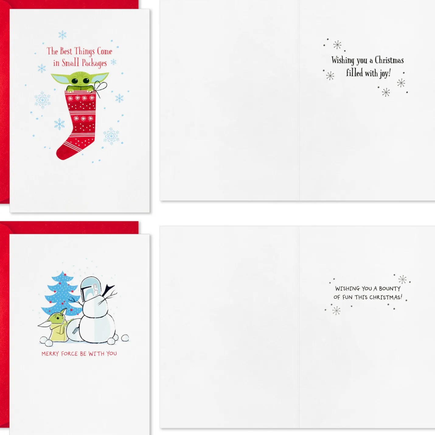 Star Wars: The Mandalorian™ Grogu™ Holiday Fun Boxed Christmas Cards Assortment, Pack of 16